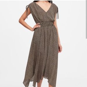 Banana Republic Animal Print Midi Dress